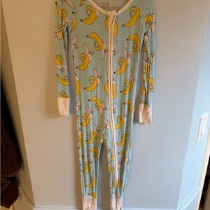 Little Sleepies Banana Print Zipper Pajamas Toddler 3T